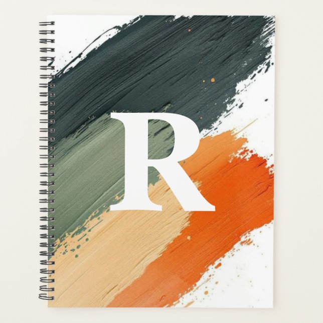 Agenda Brush-Painted Terrain Monogram (Frente)