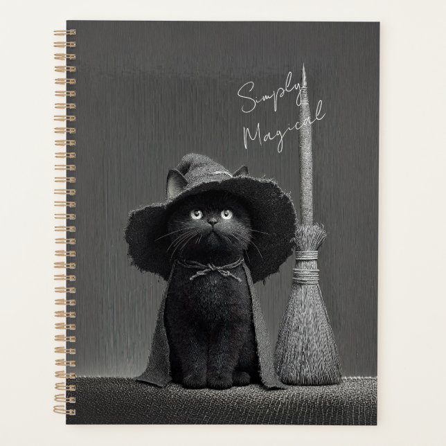 Agenda Bruxa de Gato Simplesmente Mágica (Frente)