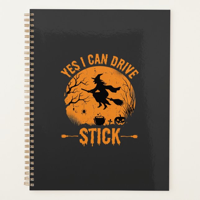 Agenda Bruxa de Halloween Drive Stick Gráfico_1 (Frente)