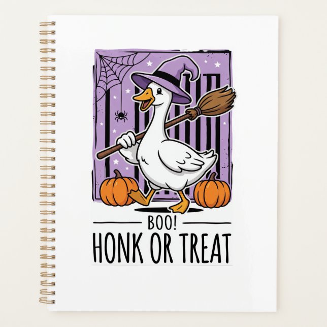 Agenda Bruxa Ganso Honque ou Presente de Halloween (Frente)