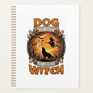 Agenda Bruxa Noturna do Dia do Cão Halloween Lua do Lobo