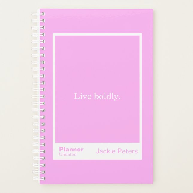 Agenda Bubblegum Pink Block Quote | Fully Customizable (Frente)