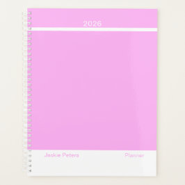 Agenda Bubblegum Pink Minimalist