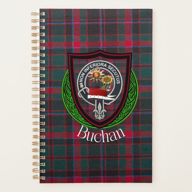 Agenda Buchan Scottish Clan Tartan & Crest (Frente)