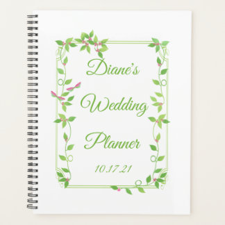 Agenda Buds Rosa no Casamento de Ivy Verde