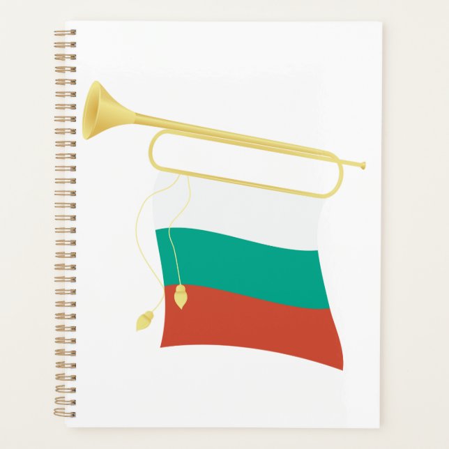 Agenda Bulgarian Flag and Bugle (Frente)