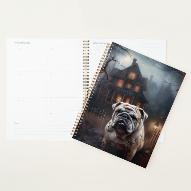 Agenda Bulldog Halloween Scary (Exibição)