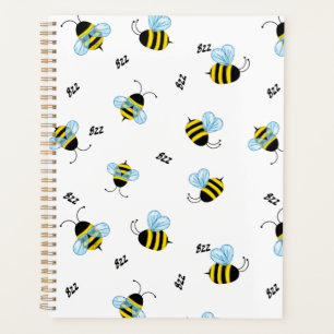 Agenda Bumble Bees Ocupadas Insetos Voadores Cheios