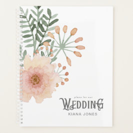 Agenda Buquê de Watercolor Blush ID654