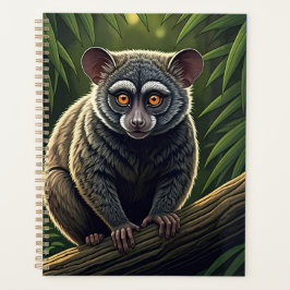 Agenda Bush Baby Perched on Jungle Branch