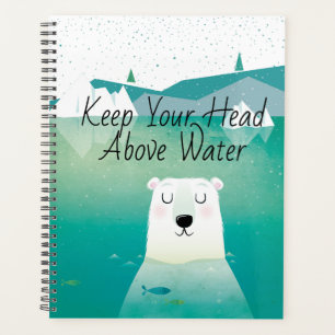Agenda Cabeça Acima Do Urso Polar Cugado