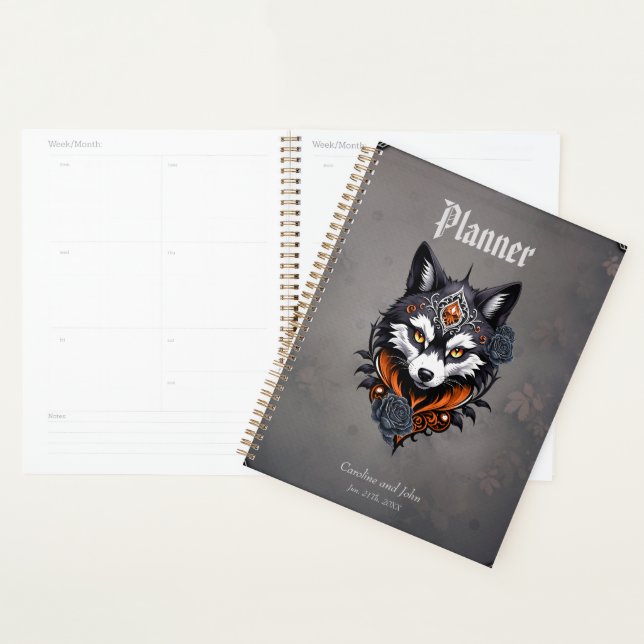 Agenda Cabeça de lobo majestoso, terminada em um profundo (Exibição)
