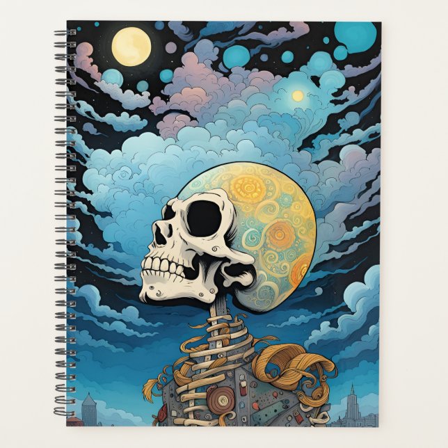 Agenda Cabeça no crânio das nuvens (Frente)