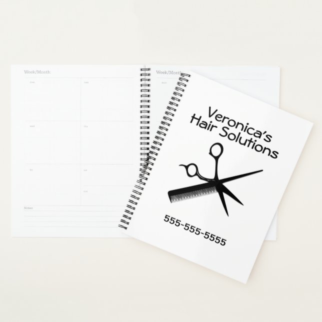 Agenda Cabeleireiro Design Negócios Salão (Exibição)