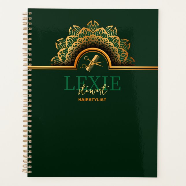 Agenda Cabeleireiro Elegante e Sofisticado (Frente)