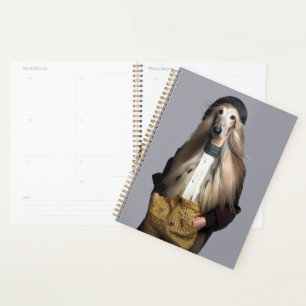 Agenda Cabelo loiro de cão afegão nas calças