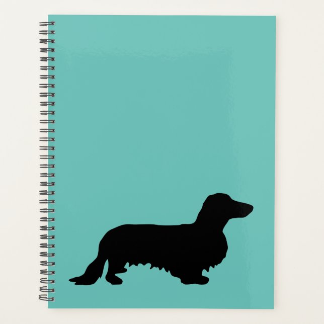 Agenda Cabelo Longo Dachshund - Silhouette 1 (Frente)