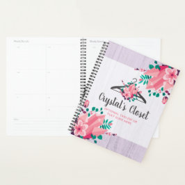 Agenda Cabide de Roupas Florais Boho Armário da Moda Bout