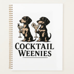 Agenda Cachorrinhos Cocktail Engraçados Dachshund Wiener