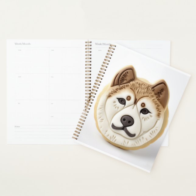 Agenda Cachorro Akita Inspirado em 3D (Exibição)