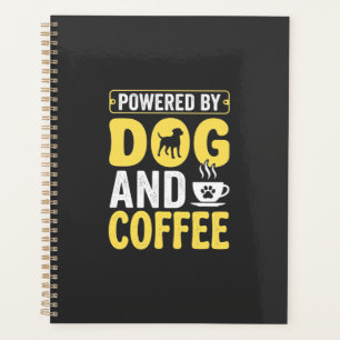 Agenda Cachorro Amante De Café Energizado Por Design