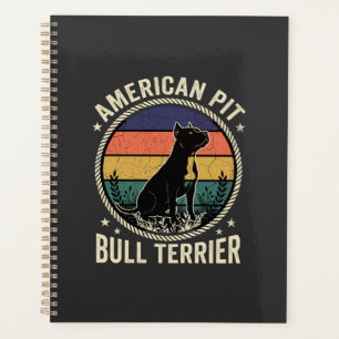 Agenda Cachorro American Pit Bull Terrier Pôr do Sol Vint