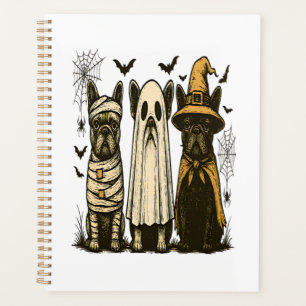 Agenda Cachorro Bulldogue Francês Fantasma De Halloween R