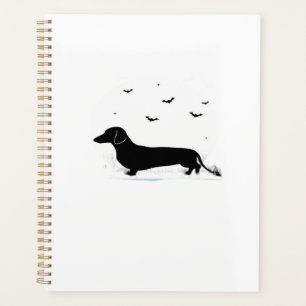 Agenda Cachorro Dachshund � Silhueta Clássica da Lua de H