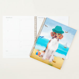 Agenda Cachorro De Beagle Na Praia