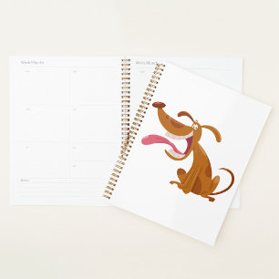 Agenda Cachorro De Cartografia Com Planner De Espiral Par