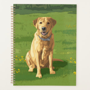 Agenda Cachorro do Retriever Labrador Amarelo