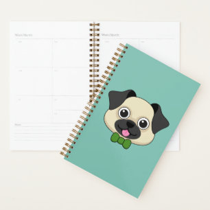 Agenda Cachorro Feliz e Bonito com Papillon