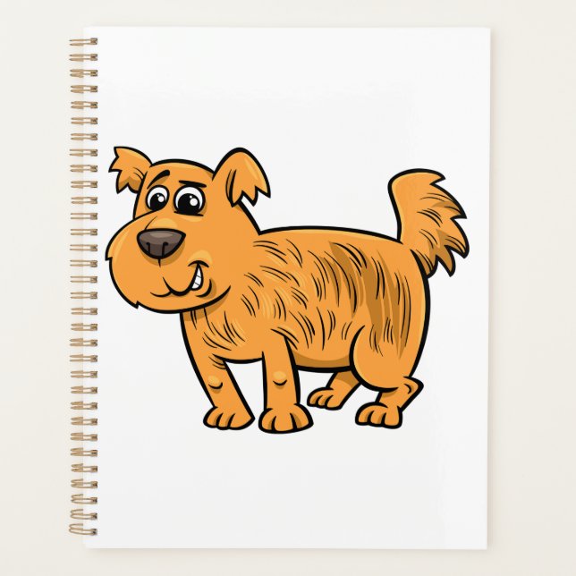 Agenda Cachorro Laranja Desgrenhado (Frente)