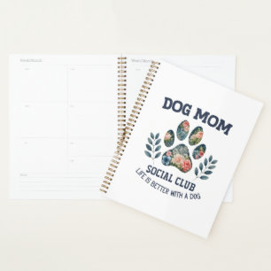 Agenda Cachorro Mãe Paw Floral