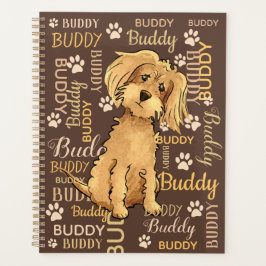 Agenda Cachorro Marrom Personalizado