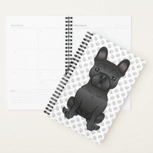 Agenda Cachorro Negro/Cartoon francês Cachorro e patas