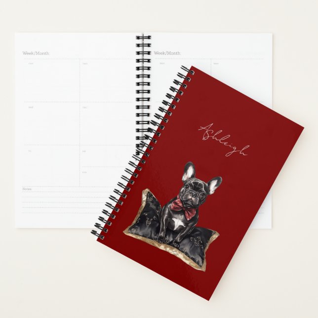 Agenda Cachorro Negro Vermelho (Exibição)