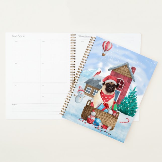 Agenda Cachorro Neve Na Casa De Cachorro De Natal (Exibição)