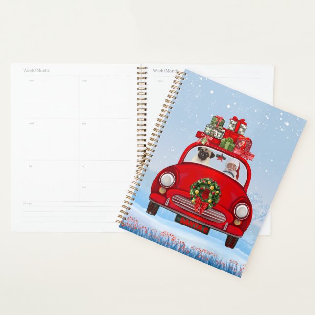 Agenda Cachorro No Carro Com Papai Noel (Exibição)