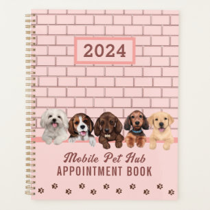Agenda Cachorro Pet Care Alinhando Diário de Compromissos