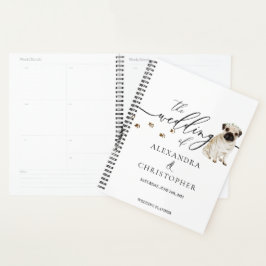 Agenda Cachorro pug amor casamento