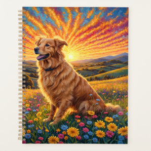 Agenda Cachorro Retriever Dourado
