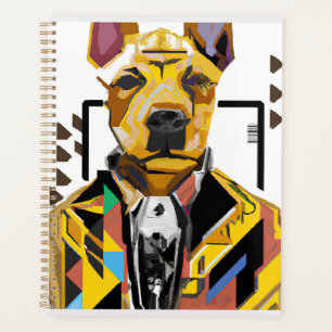 Agenda Cachorro Vestindo um traje: Arte Digital