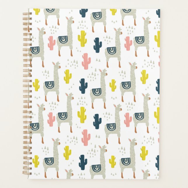 Agenda Cactus & Llamas Pattern (Frente)