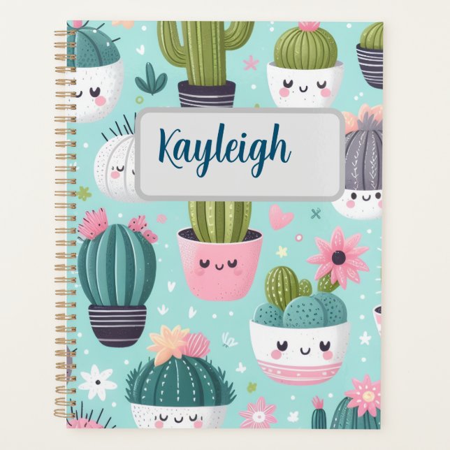 Agenda Cactus pattern (Frente)