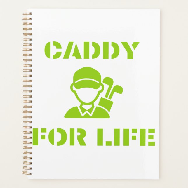 Agenda Caddy de Golfe para a Vida Cotação Verde Lima (Frente)