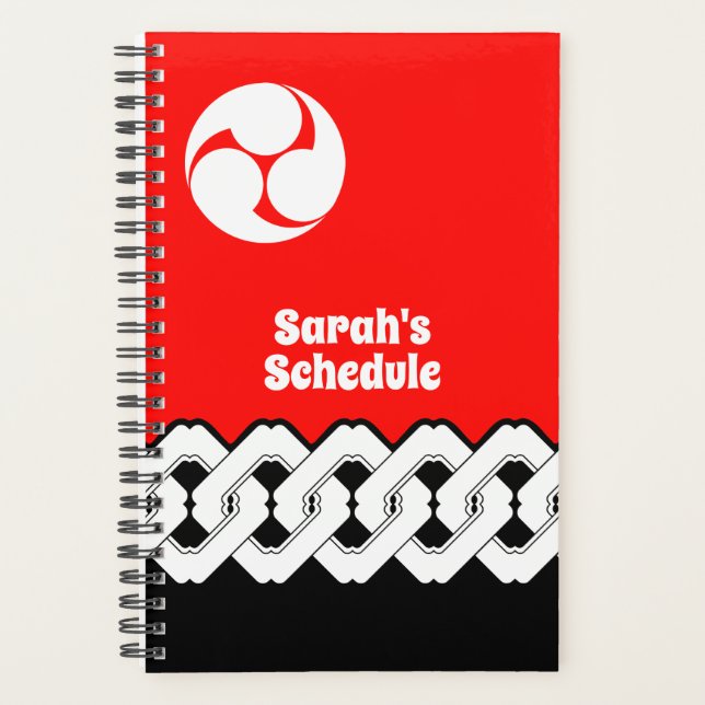 Agenda Cadeia Japonesa Tradicional e Padrão Mitsudomo (Frente)