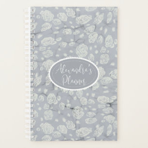Agenda Caderno Bullet Journal Calmante Poeira Azul com Ro