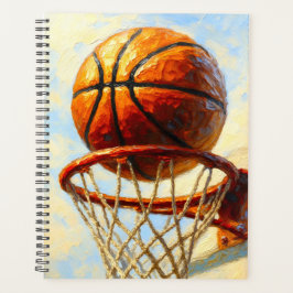 Agenda Caderno de Arte de Basquetebol - Diário de Design 