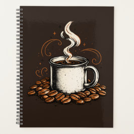 Agenda Caderno de Caneca de Café Vintage | Jo Amante do C